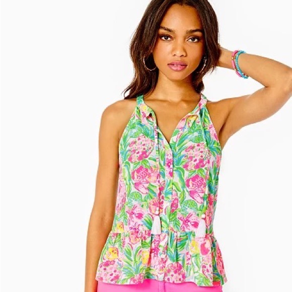 Lilly Pulitzer Lileeze halter top - Picture 1 of 1